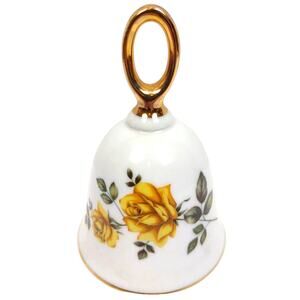 Vintage Bell 1978 American Treasury American Beauty Yellow Rose Bell No 3608